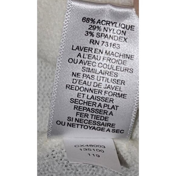 Cable & Gauge White XL/TG Knit Long Sleeve Sweater (RN #73163) - Picture 8 of 8